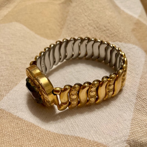 VINTAGE CO-STAR GOLD FILLED EXPANDABLE SWEETHEART BRACELET - Picture 4 of 5